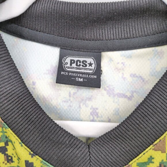 PCS Pursuit Combat Systems Paintball Jersey Digi Camo Green Small‎ VTG Tactical - Picture 7 of 9